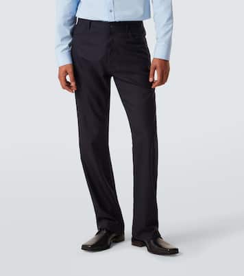 Pinstripe wool straight pants | Balenciaga