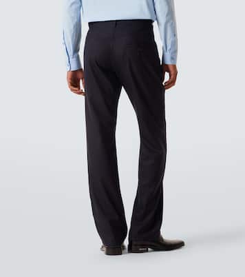 Pinstripe wool straight pants | Balenciaga