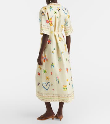 Hemdblusenkleid Sidi aus einem Leinengemisch | Alémais