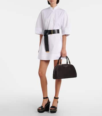 Antigona East-West Medium suede tote bag | Givenchy