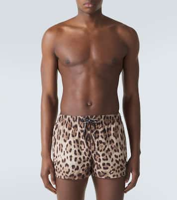 Leopard-print swim trunks | Dolce&Gabbana