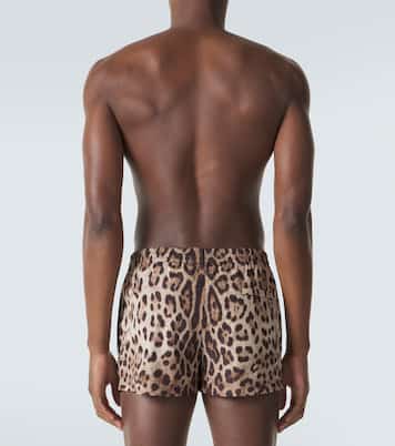 Leopard-print swim trunks | Dolce&Gabbana