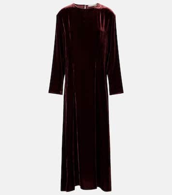 Jody velvet midi dress | Asceno
