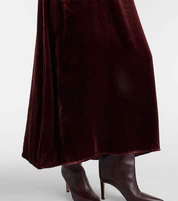 Jody velvet midi dress | Asceno