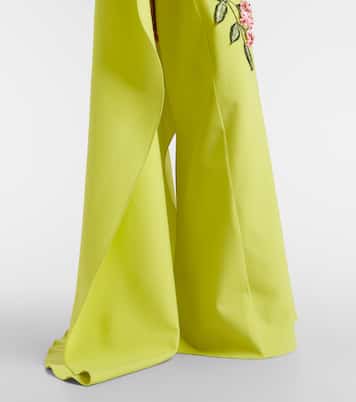 Porcelain Flower wool-blend gown | Oscar de la Renta