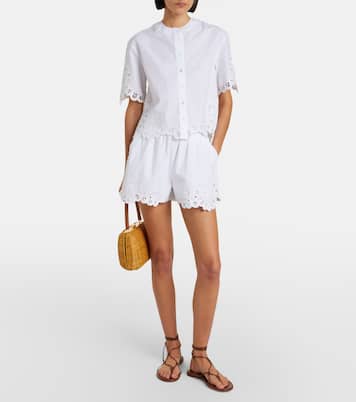 Camicia Aleck in cotone con ricamo | Veronica Beard