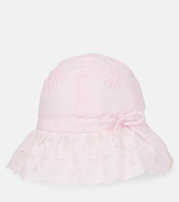 Baby Eliana broderie anglaise cotton sun hat | Louise Misha