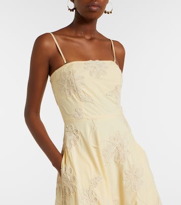 Embroidered cotton midi dress | Rotate