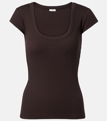 Saba ribbed-knit cotton-blend T-shirt | Joseph