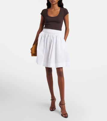 Saba ribbed-knit cotton-blend T-shirt | Joseph