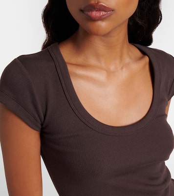 Saba ribbed-knit cotton-blend T-shirt | Joseph