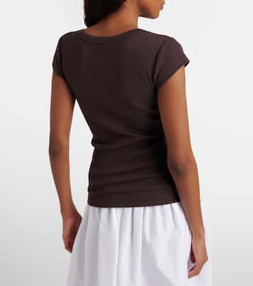 Saba ribbed-knit cotton-blend T-shirt | Joseph