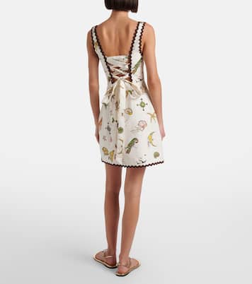 Printed cotton minidress | Alémais