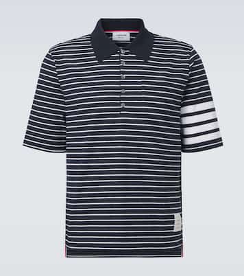 Polo 4-Bar en coton à rayures | Thom Browne