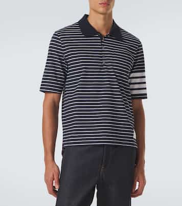 Polo 4-Bar en coton à rayures | Thom Browne