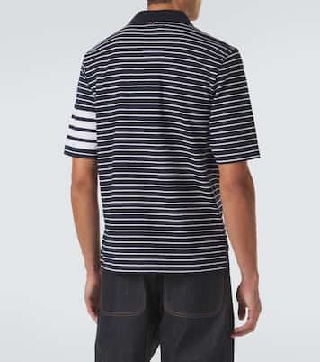 Polo 4-Bar en coton à rayures | Thom Browne