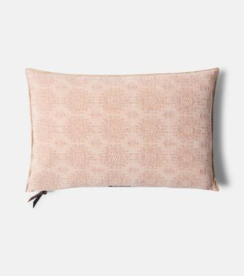 Cotton-blend jacquard cushion | Maison de Vacances