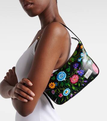 Lady Lunetta Small canvas shoulder bag | Gucci