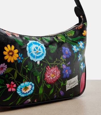 Lady Lunetta Small canvas shoulder bag | Gucci