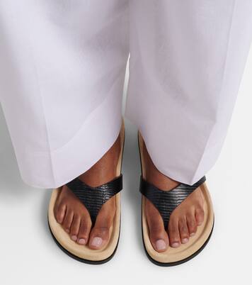 Sandalias de dedo de piel | Toteme