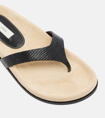 Sandalias de dedo de piel | Toteme