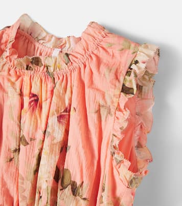 Mahon floral cotton dress | Zimmermann Kids