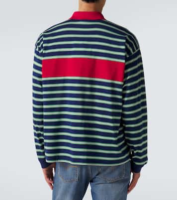 Polo en coton à rayures | Versace