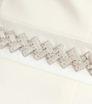 Bridal Verzierte Robe Shenice aus Crêpe | Safiyaa