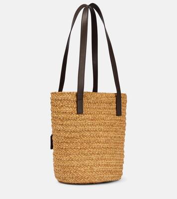 Panier Small raffia bucket bag | Saint Laurent