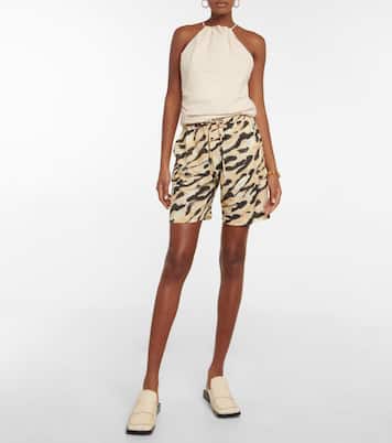 Bedruckte High-Rise Shorts | Nanushka