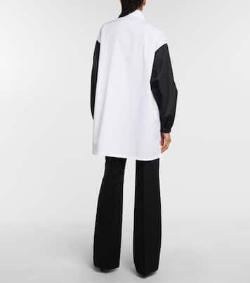 Poplin and gabardine shirt | Prada