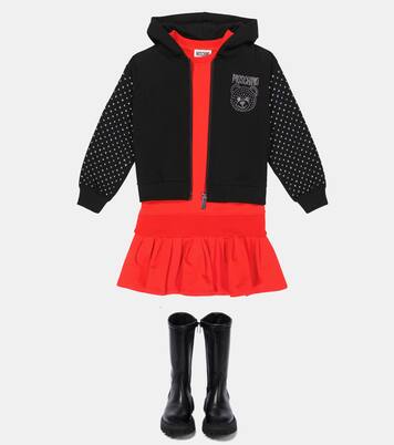 Sweat à capuche en coton mélangé | Moschino Kids