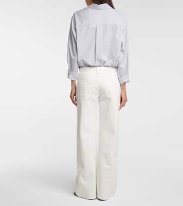 Eglitta mid-rise wide-leg jeans | The Row