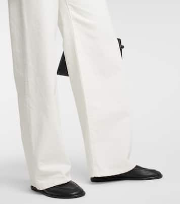 Eglitta mid-rise wide-leg jeans | The Row