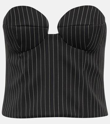 Pinstripe wool bustier | Magda Butrym