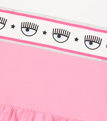 x Chiara Ferragni eye-motif dress | Monnalisa