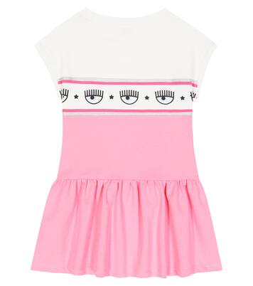 x Chiara Ferragni eye-motif dress | Monnalisa