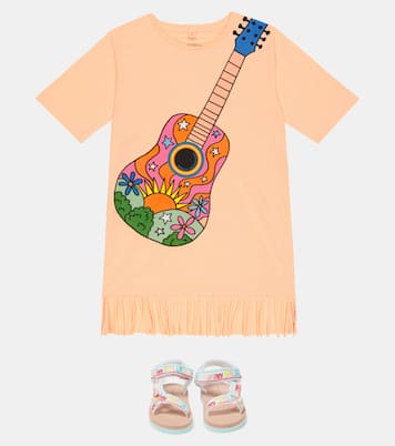 Printed cotton jersey T-shirt dress | Stella McCartney Kids