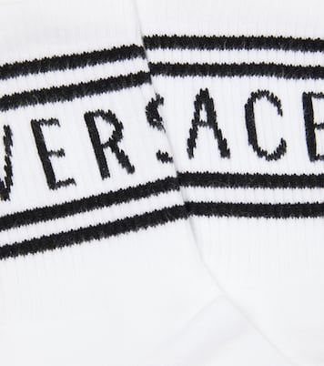 Logo cotton-blend socks | Versace Kids