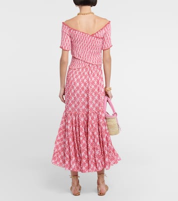 Robe midi Soledad imprimée | Poupette St Barth