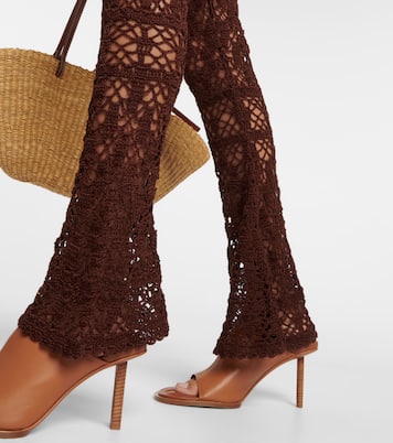 Mid-Rise-Hose aus Häkelstrick | Anna Kosturova