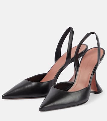 Slingback-Pumps Holli aus Leder | Amina Muaddi