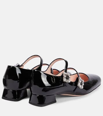 Mini Très Vivier patent leather Mary Jane pumps | Roger Vivier