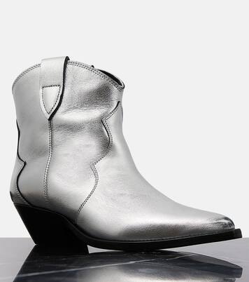 Dewina metallic leather ankle boots | Isabel Marant