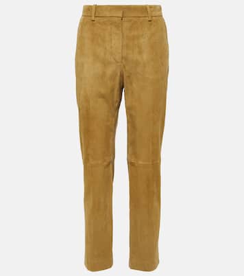 Cropped-Hose Coleman aus Veloursleder | Joseph