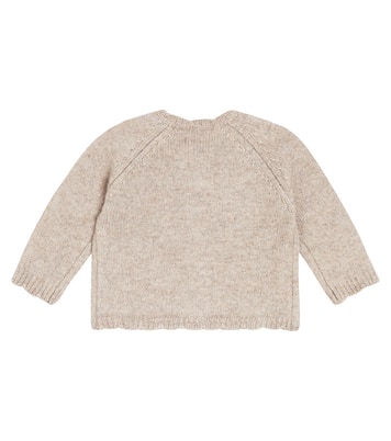 Baby embroidered wool-blend cardigan | Tartine et Chocolat