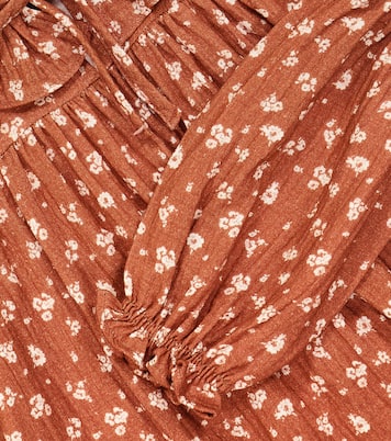 Barbara ruffled floral cotton dress | The New Society