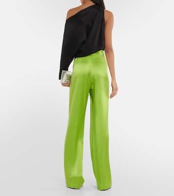 One-Shoulder-Top aus Seidensatin | The Sei