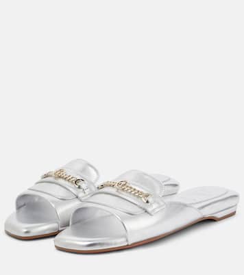 Miss MJ metallic leather mules | Christian Louboutin