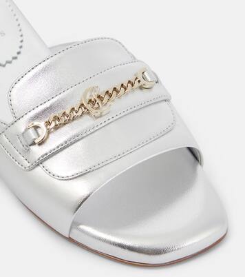 Miss MJ metallic leather mules | Christian Louboutin